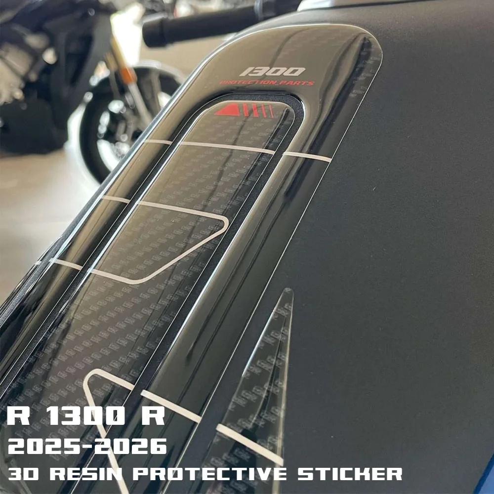 R 1300R Motorcycle Stickers 3D compatible with BMW R 1300 R 2025 2026 Tank Pad Fuel Tank Protector