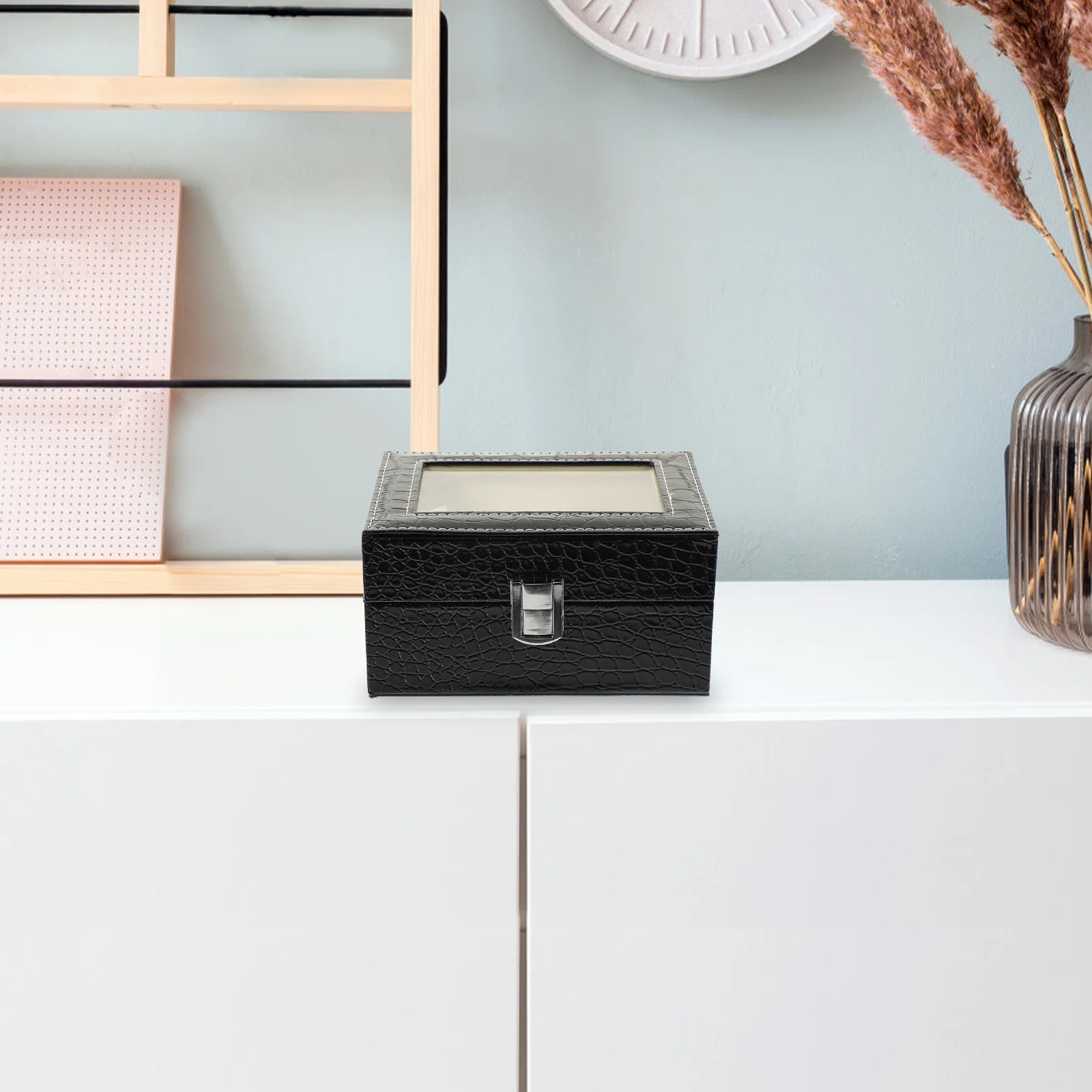 

Pattern Box Storage Case For Display Portable Watch Packaging Organizer Decorative Gift Box