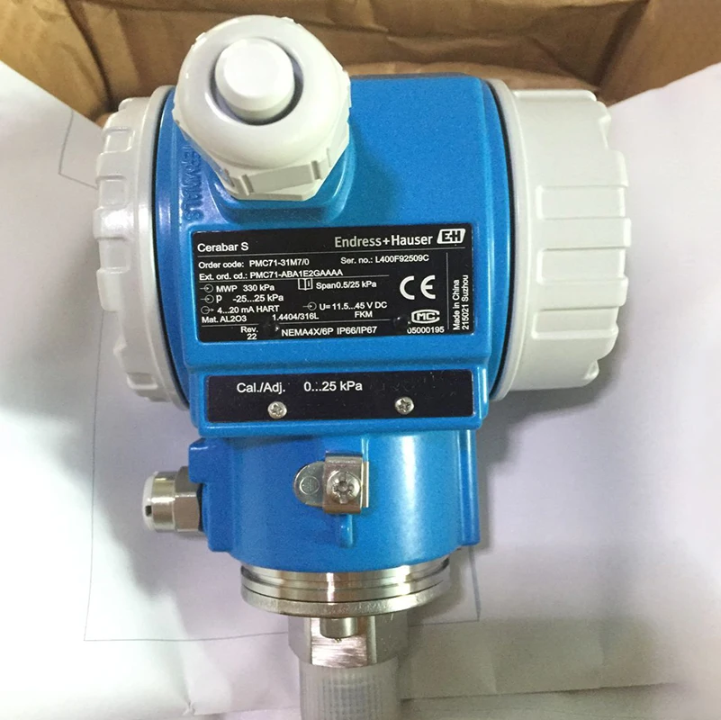 Endress Hauser Intelligent Pressure Transmitter Cerabar  PMC71 Level Measurement Equipment Difference Pressure Transmitter