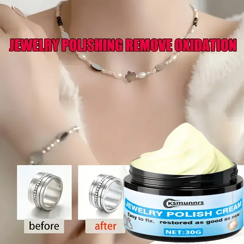 

Fasilawei Jewelry Restoration Cream: Removes Oxidation/Tarnish, Restores Shine to Gold/Silver Rings/Bracelets, Smooth