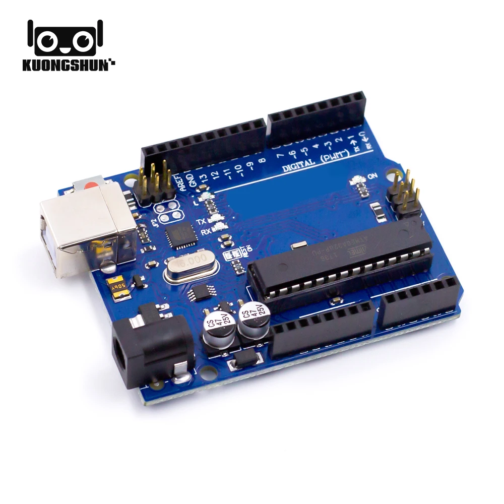 KUONGSHUN Kit Básico de inicio de proyecto con Tutorial, Compatible con Arduino UNO R3 IDE, Kit electrónico DIY