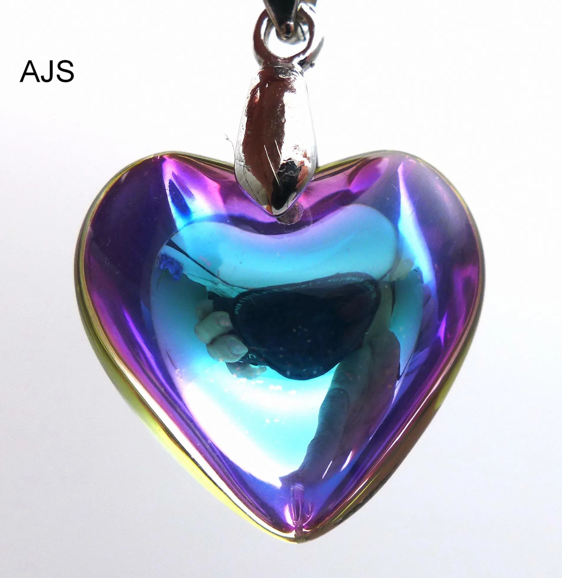 24/35MM Crystal Smooth Heart Love Pendants Earrings Wedding Suncatcher Lamp Glass Hanging Beads AB Chandelier DIY Free Shipping