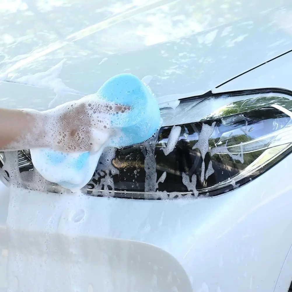 Car Wash Sponge Honeycomb Sponges Vacuum Compressed Car Washing Sponge Block Auto Detailing Foam Cleaning Tools Car Accessories