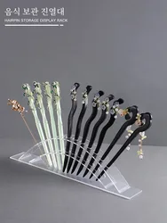 Hairpin Storage Box Acrylic Transparent Antique Headdress Hairpin Artifact Brush Handmade Accessories Pen Holder Display Shelf