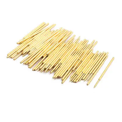 100pcs PA100-B1 1.36mm Dia 33.3mm Length Metal Spring Pressure Test Probe Needle