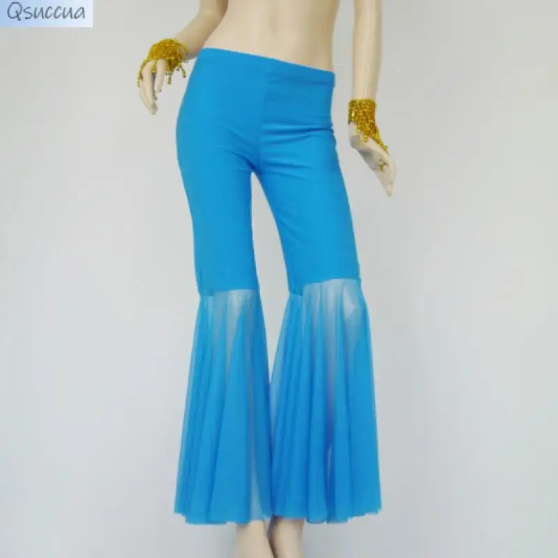 Belly Dance Dance Pants Mesh Flared Pants
