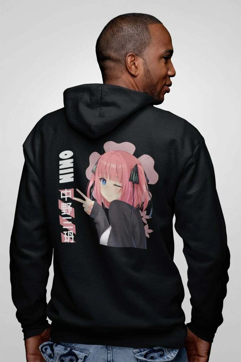

Толстовка с капюшоном Nino Nakano, Quintessential Quintuplets, Miku, коллекция с круглым вырезом манги, ограниченная серия