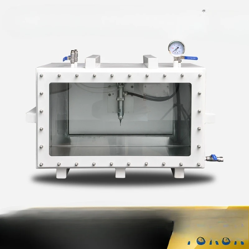 Use vacuum box, automatic glue filling negative pressure box