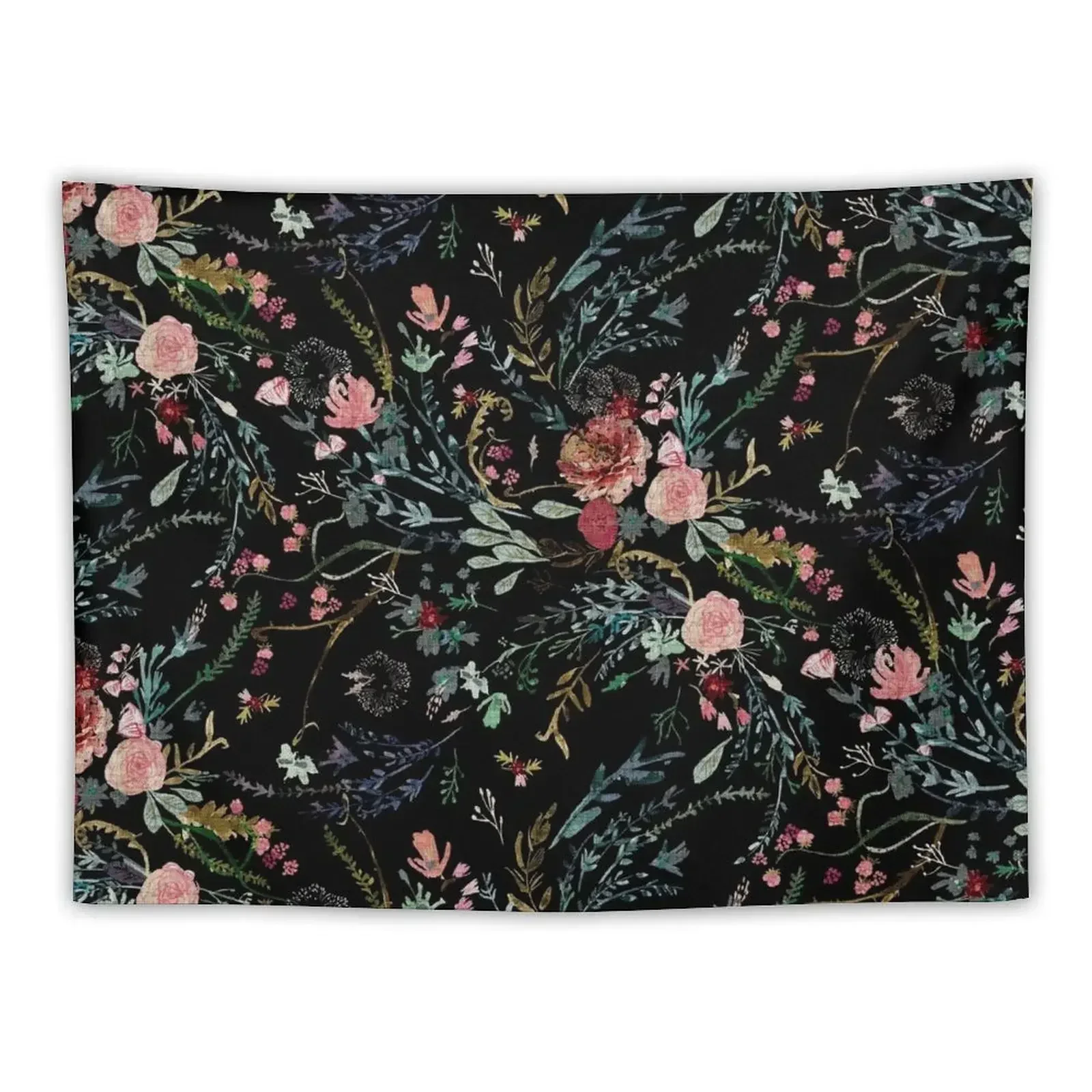 

Midnight Floral Tapestry Bedroom Decor Aesthetic Bedroom Deco Wall Decor Tapestry