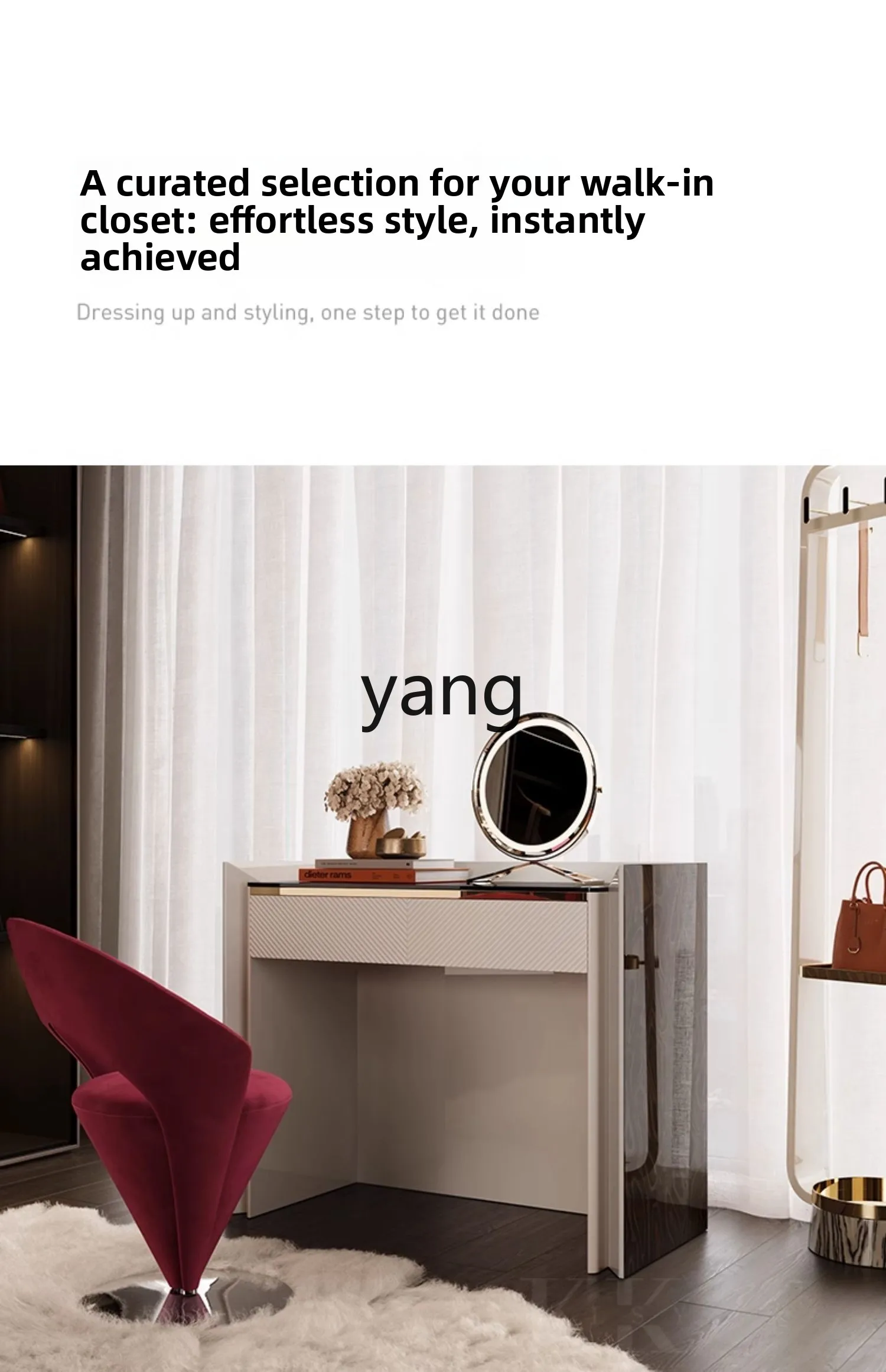 LMM light luxury master bedroom bedside dresser premium bedside makeup table