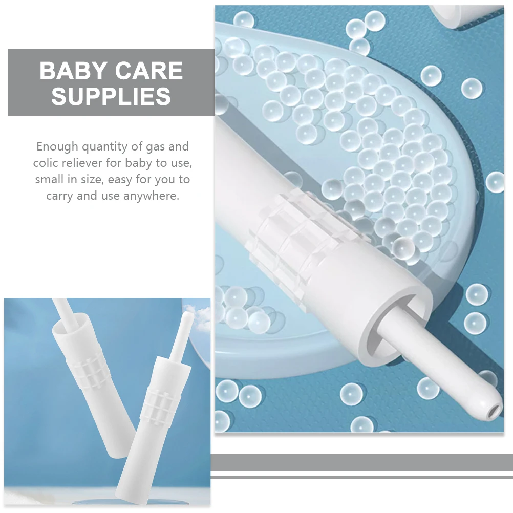 

Portable Baby Gas Tube Stick For Infants Newborns Toddler Skin-Friendly Tpr Material Easy Carry Small Size Colic