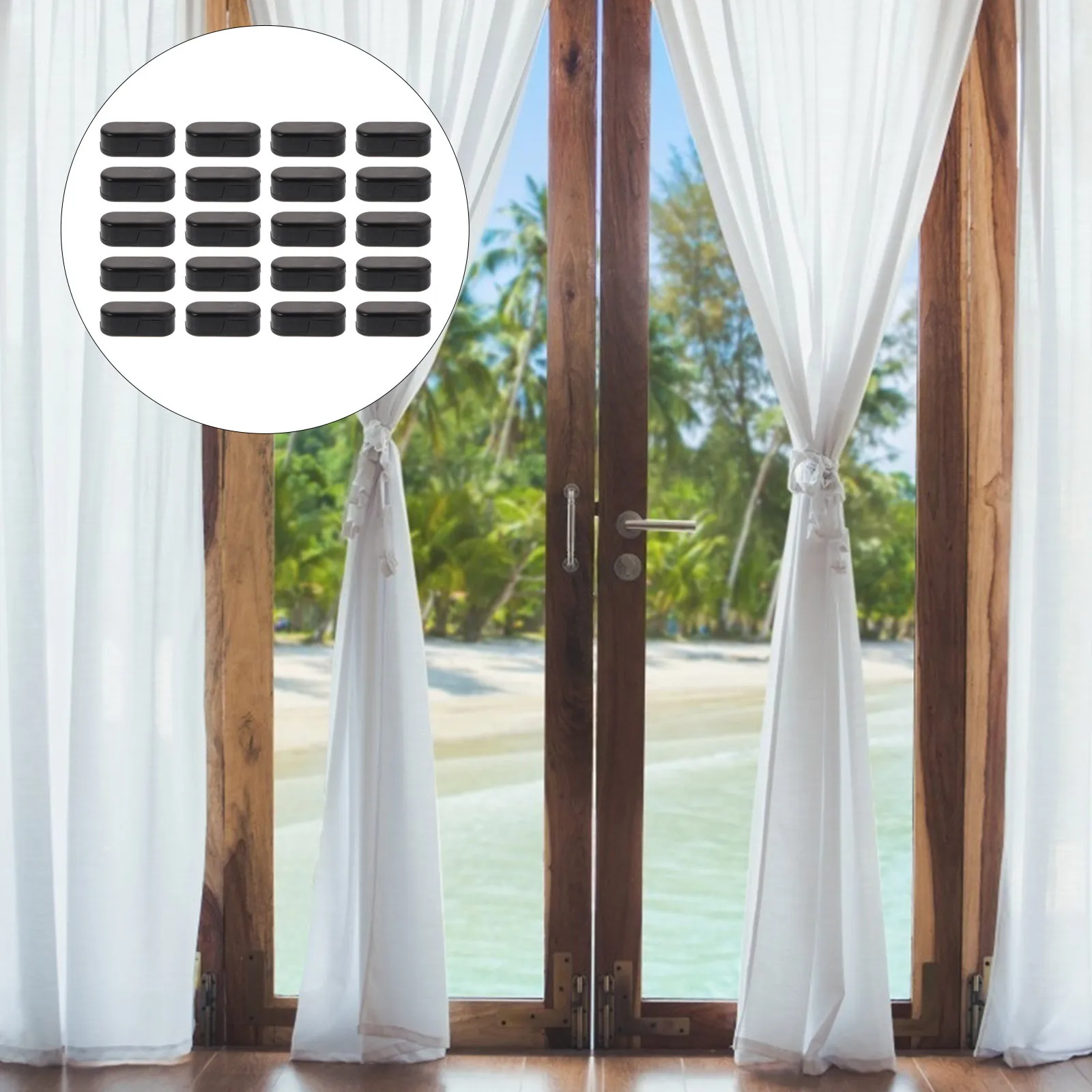 25 個の縦型ブラインドチェーンコネクタプラスチックローラーシェードクリップ互換性のあるビーズコードオフィスホームショップ交換用