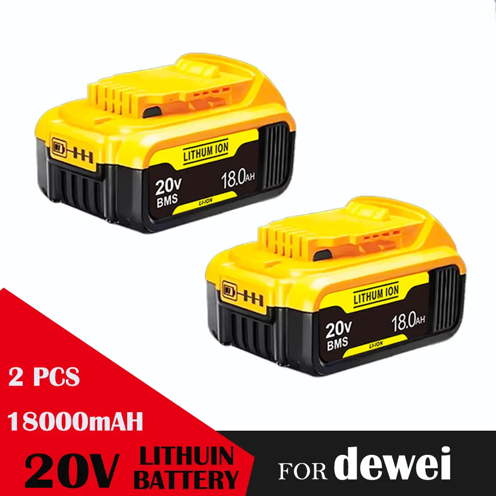 Voor DeWALT Originele Batterij 20 V 18.0Ah MAX FlexVolt voor DCB606 DCB205 DCB206 DCB209 DCB182 Power Tool met Lader 3 verkocht