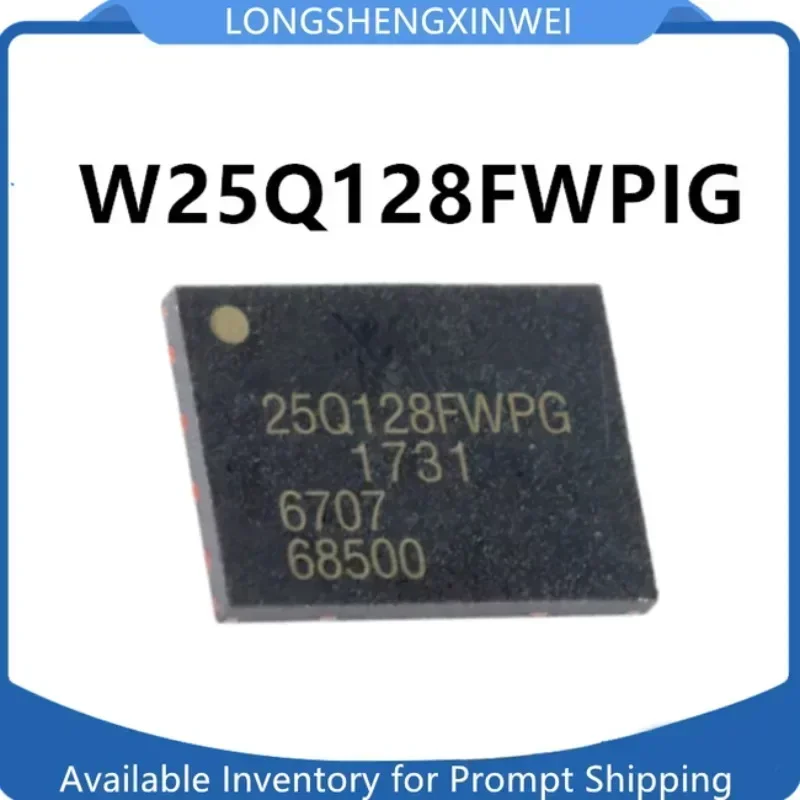 50PCS New W25Q128FWPIG Packaged WSON-8 Memory Chip Original in Stock