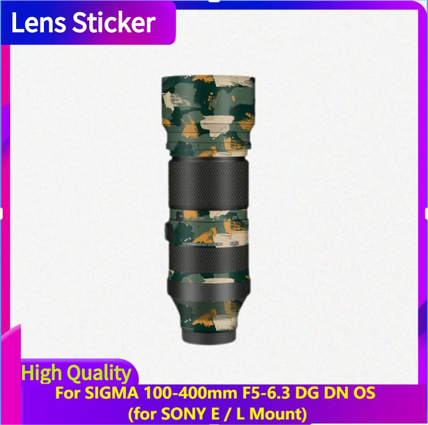 

For SIGMA 100-400mm F5-6.3 DG DN OS for SONY E / L Mount Lens Sticker Protective Skin Decal Film Anti-Scratch Protector Coat