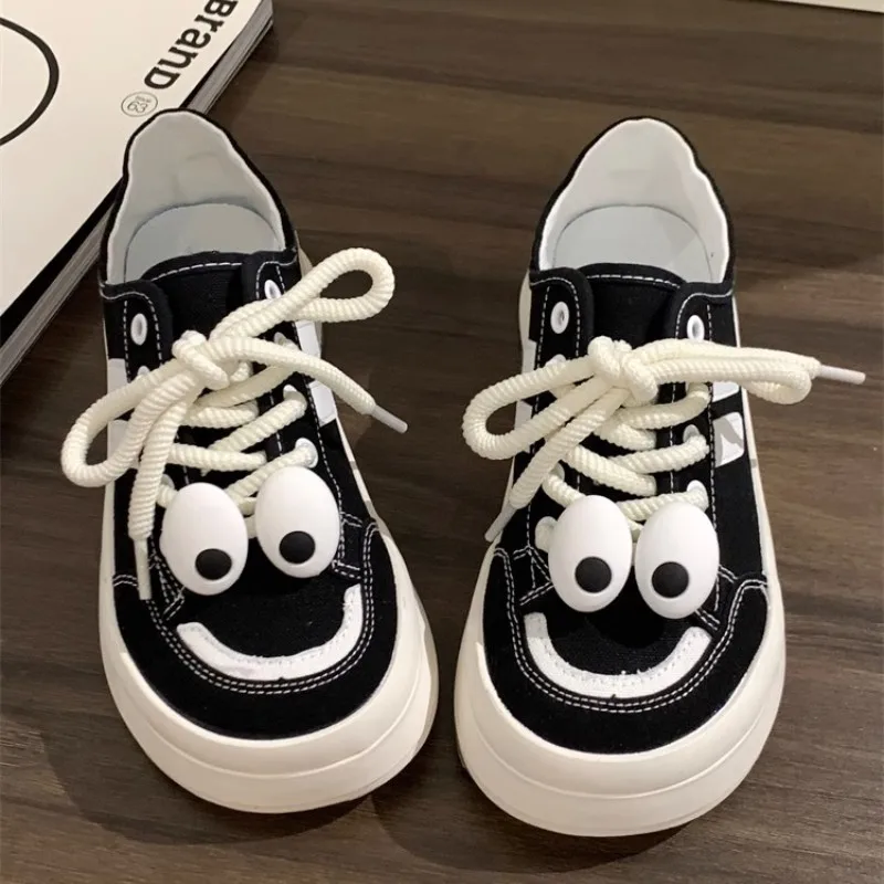 Espadrille Shoes Summer Flat Shallow Mouth Tennis Female Round Toe Clogs Platform Casual Sneakers Black All-Match Sports Shoes