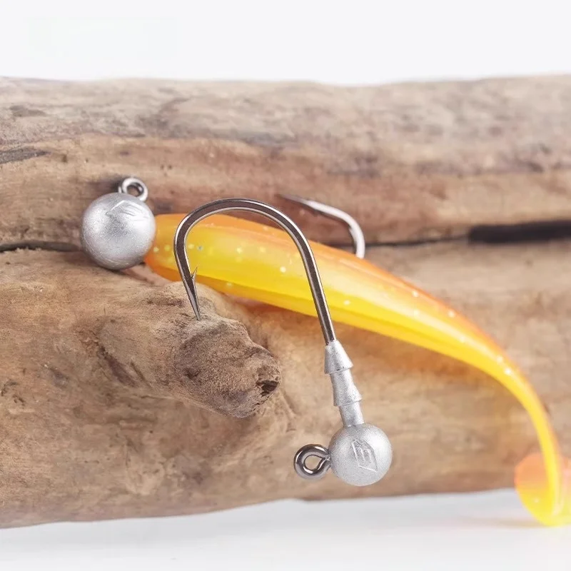 BKK 9088-4X خطافات صيد دائرية مستديرة رأس الرصاص نسخة محسنة لصيد الأسماك البحرية جثم باس سمك السلمون المرقط معدات صيد الأسماك البحرية #4