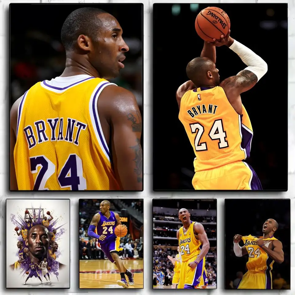 1PC K-Kobe Bryant Basketball Player Poster Wall Art Print Poster