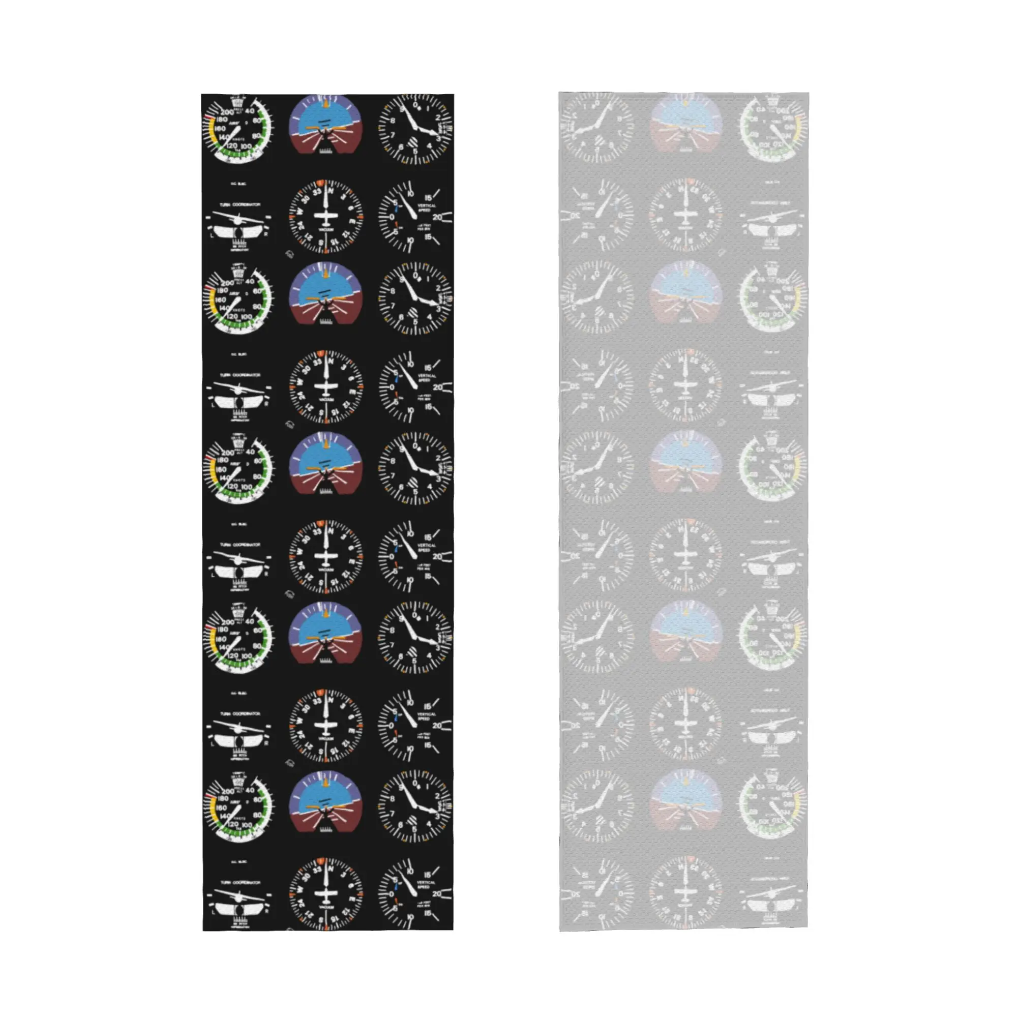 Cockpit Six Dials Flight Simulator Pilot Cold Exercise Towel Quick Drying Face Towel Aircraft Pilot Aviator Plane Sports Towels