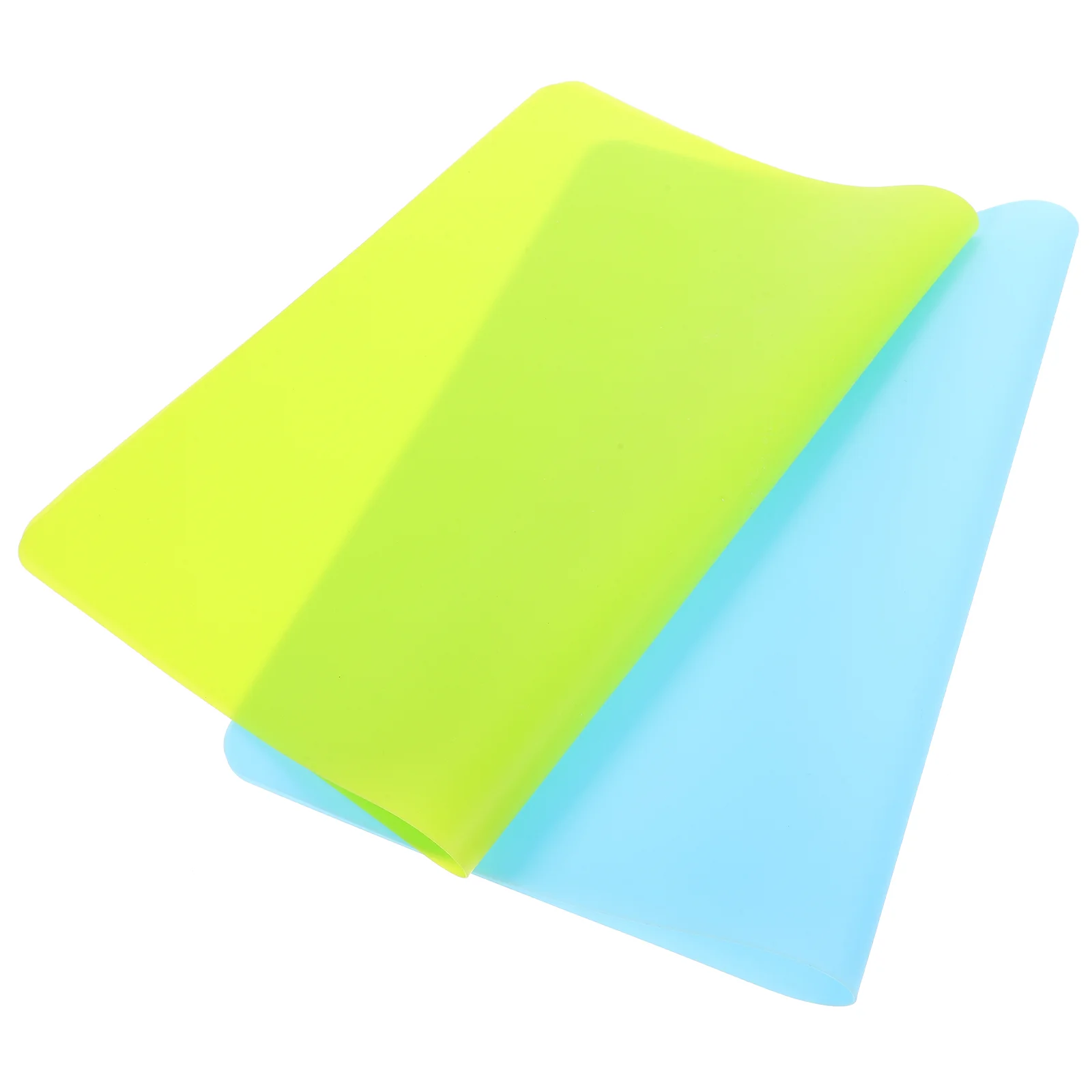 

2pcs Silicone Placemats 100g Kids Baby Toddler Children Dining Table Pads Non Stick Stain Resistant Portable Safe