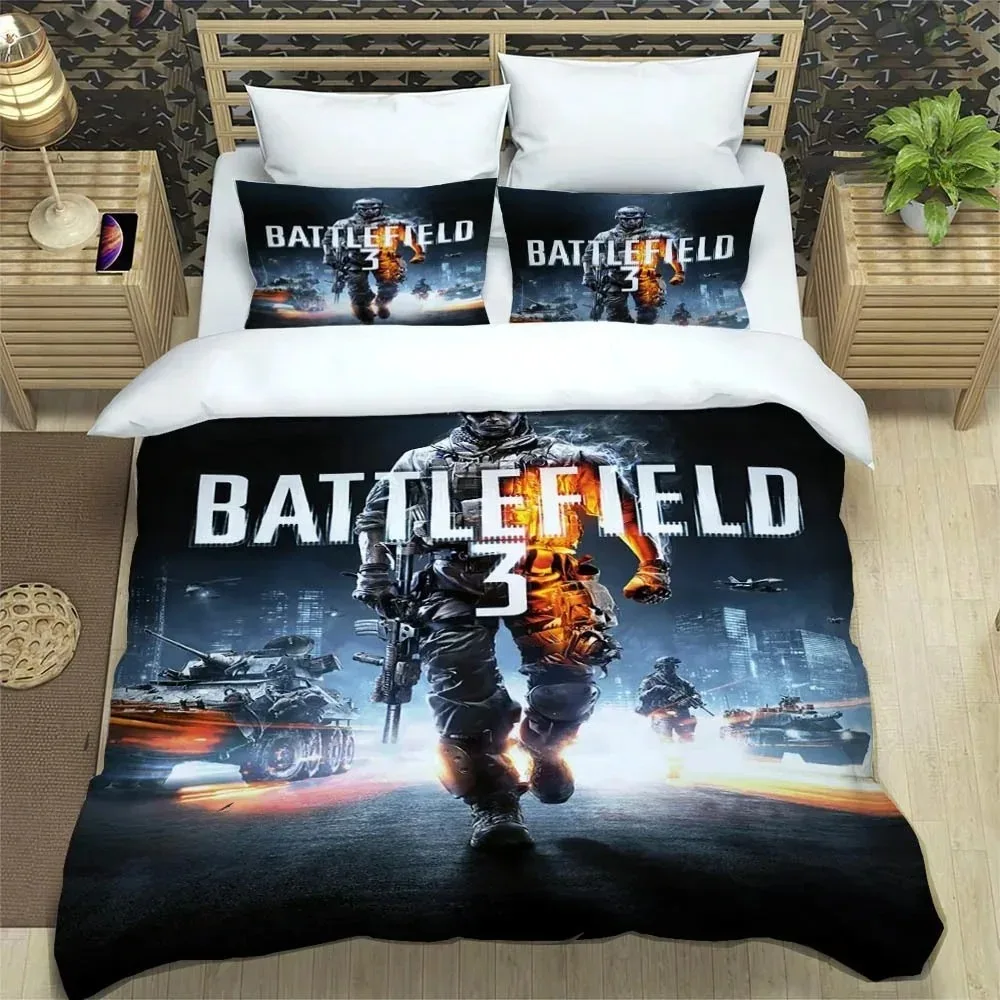 

Game Battlefield Bedding Set For Bedroom Soft Modern Bedspreads Comefortable Kids Duvet Cover Quilt Cover And Pillowcase