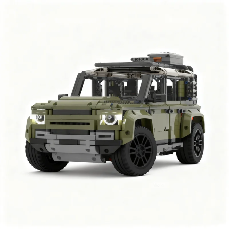 2879pcs MOC Panoramic Roof 1 10 Defender 110 RC Technical Model Building Blocks Construction Toy Christmas Gift Display Brick