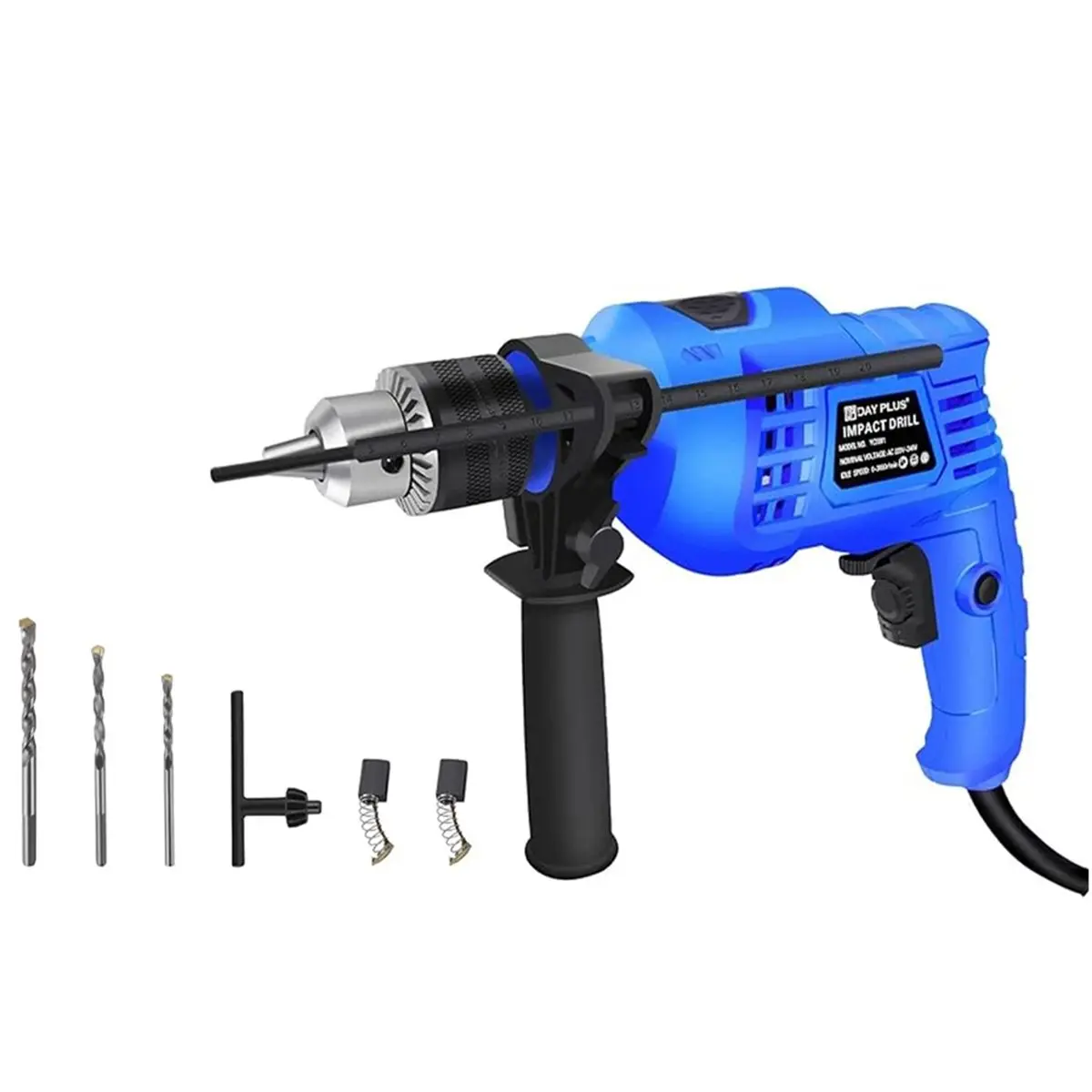 Promotional-Rotary Hammer Drill 850W, 240V Corded Electric for Wood, Metal, Concrete, 3000rpm Variable Speed US Plug