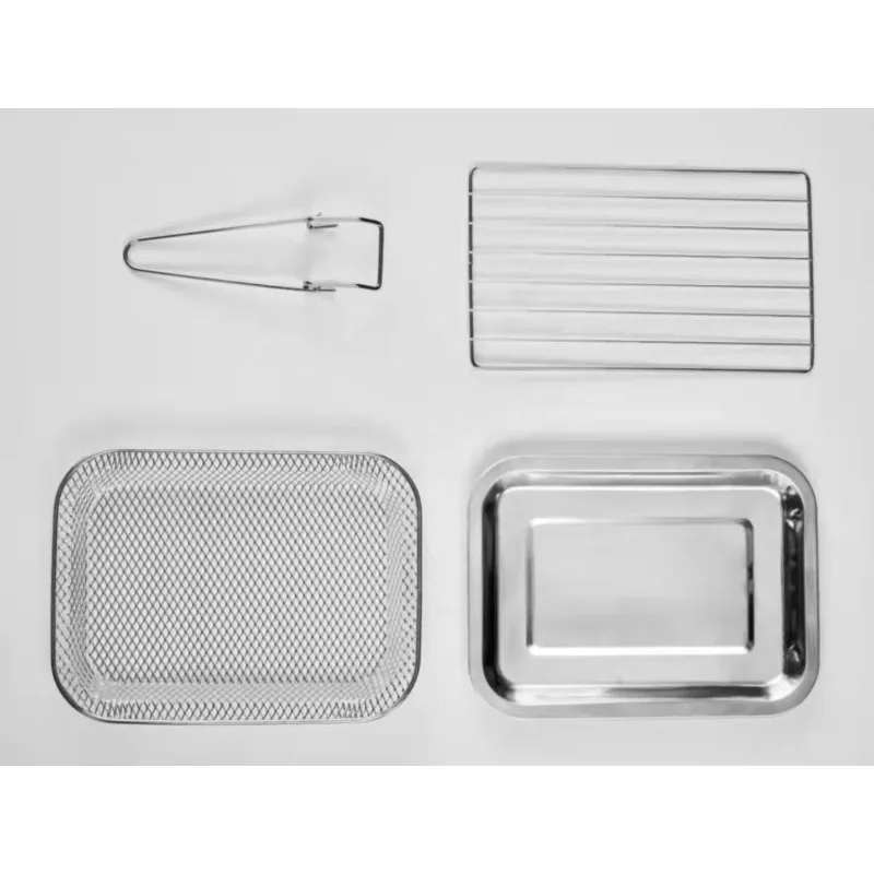 مقلاة هوائية كهربائية متعددة الأكثر مبيعًا من Silver Crown، فرن زيت ذو سعة كبيرة للاستخدام المنزلي يتميز بشاشة LCD بلاستيكية #4