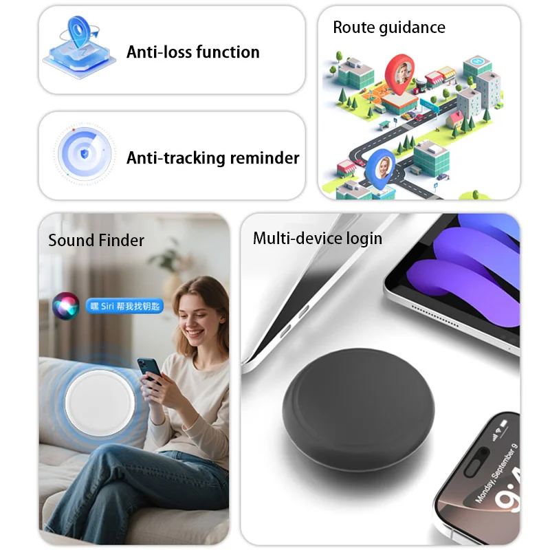 Xiaomi GPS Global Tracker Intelligent Positioning Bidirectional Alarm Going Out Reminder Pet Anti Loss Device For iPhone Find My