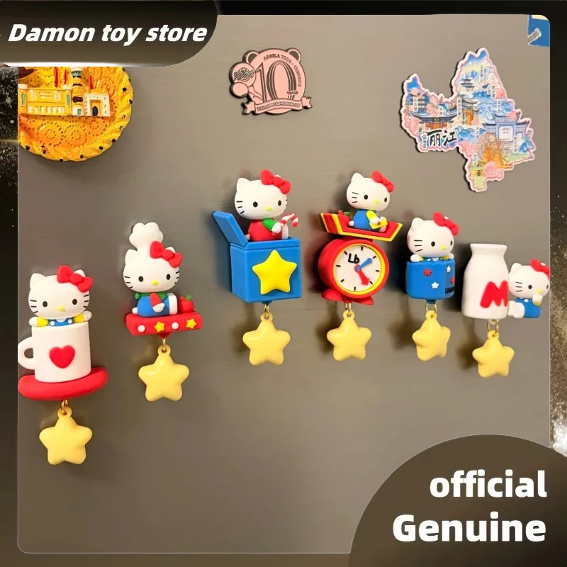 

Оригинальный магнит на холодильник Hello Kitty из серии Shine Vintage Restaurant, светящийся в темноте, в подарочной коробке-сюрпризе для девочек.