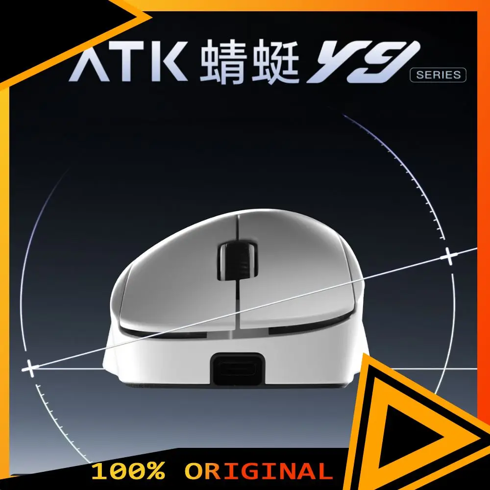 ATK Dragonfly Y9 Wireless Mouse 3-mose Ergonomics Dual 8K Long Battery Life Gaming Mouse Customized E-sports PC Accessory Gifts
