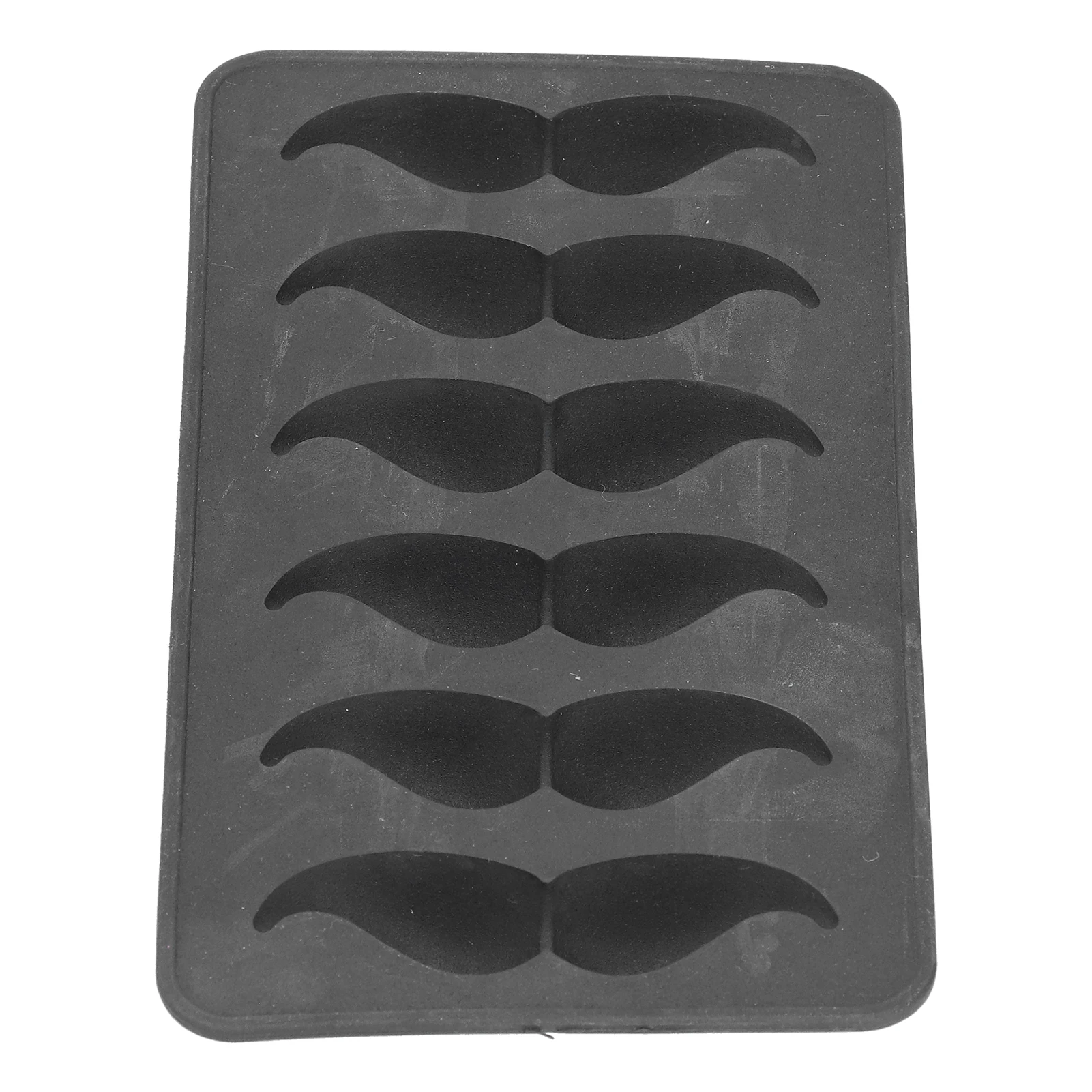 1 قطعة قالب سيليكون على شكل شارب مرن غير لاصق علبة ثلج سهلة الإصدار نظيفة للمنزل الصيف المطبخ المشروبات دائم أسود #4