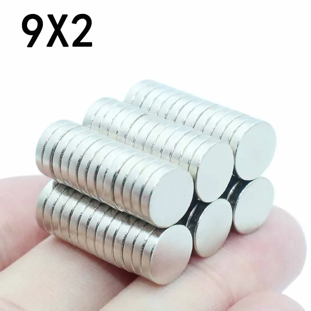 5/10/20/30/50 Pcs 9x2 Neodymium Magnet 9mm x 2mm N35 NdFeB Round Super Powerful Strong Permanent Magnetic imanes Disc 9*2