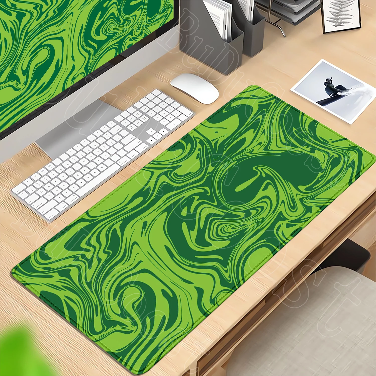 Stacking liquids MousePadSquareComputer AccessoriesOffice GameTable Mats Rubber Anti-slipMousepadsSmall Decor Desk PadsDustproof