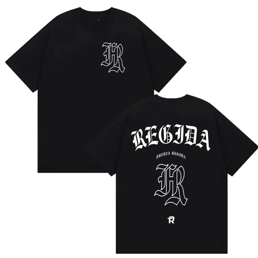 

Fuerza Regida 111XPANTIA Album 2025 Tour Футболка Мужчины Женщины Хип-Хоп Негабаритные хлопковые футболки Летние футболки с круглым вырезом и короткими рукавами