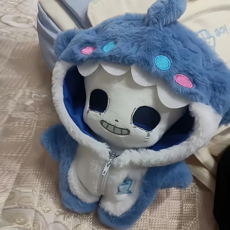 New Game Undertale Plush Doll Toy 20CM Cartoon Cute Soft Killersans Periphery With Shark Suit Plush Toy Decoration For Fans Gift