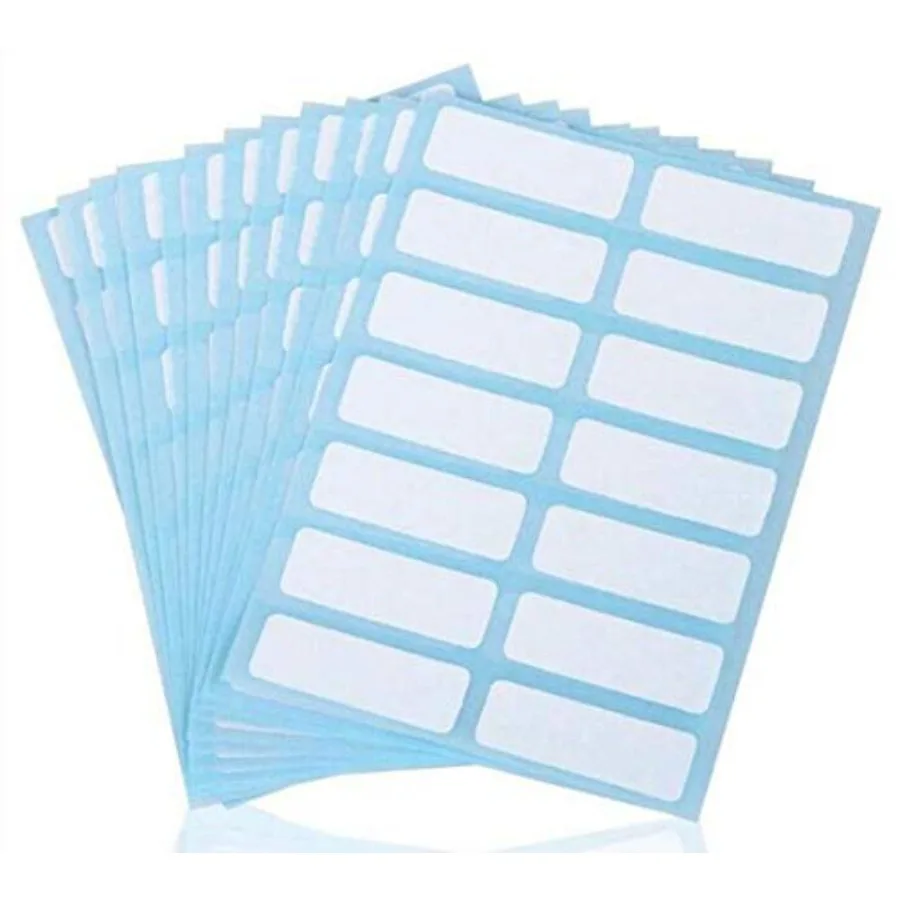 

336 Packs White Rectangle Self Adhesive Name Label Stickers 0.5 x 1.5 Inch for Filing Envelopes Tags Kitchen Office School Esse
