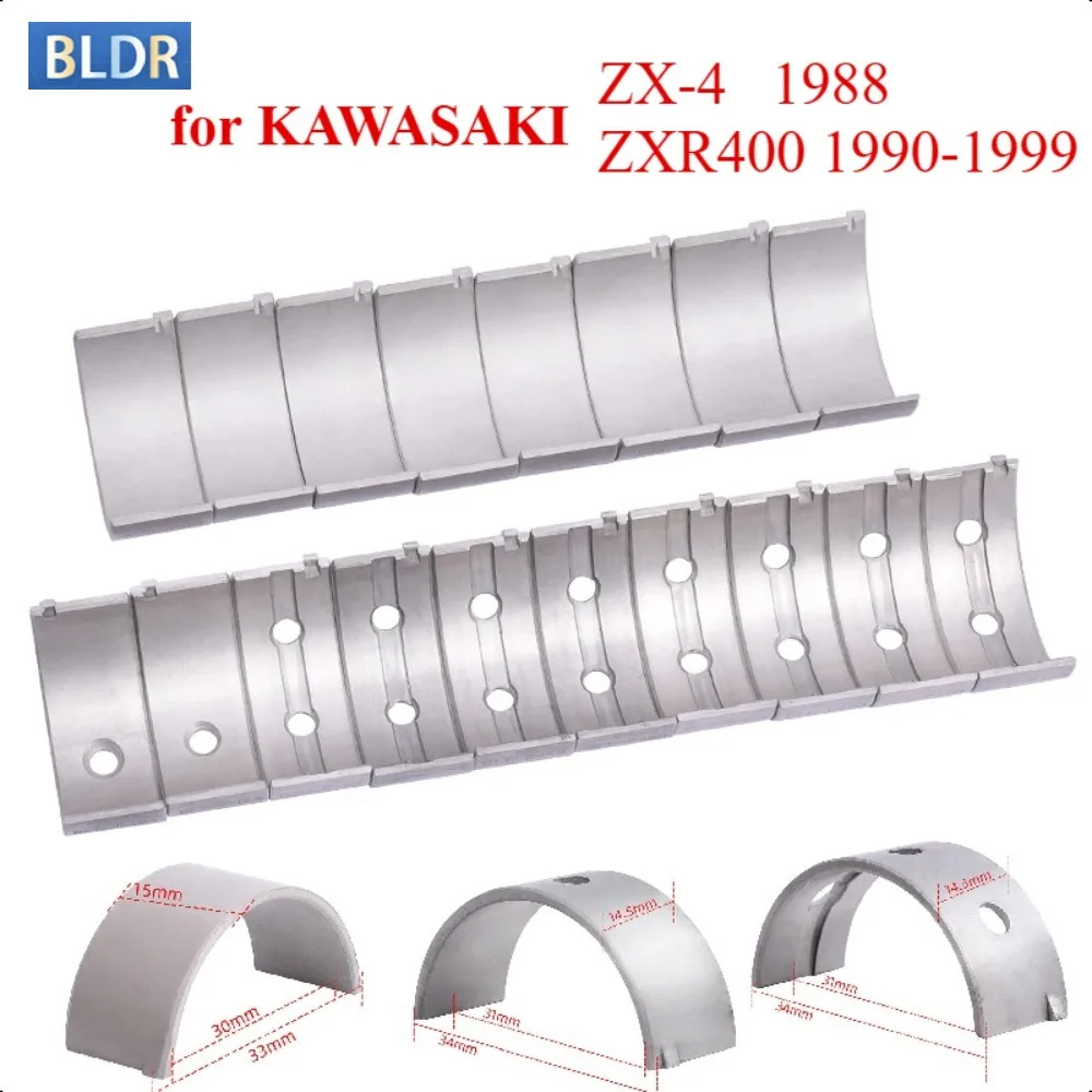 

30mm 31mm Motorcycle Connecting Rod Crankshaft Main Bearing Kit for Kawasaki ZX-4 1988 ZXR400 190-1999 ZXR 400 ZX4