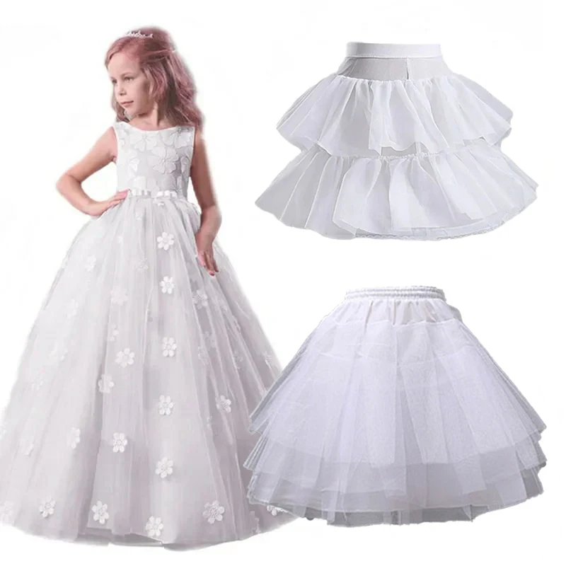 Flower Girls sottoveste Sottogonna Cosplay Party bambini bambini Enfant Fille Lolita Ballet Tutu gonna Enaguas sottowill Mini