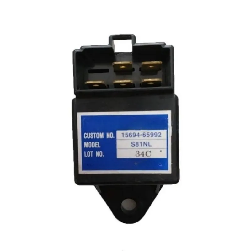 Excavator S81NL 4ZI Engine Spare Parts V2607 12V Relay 15694-65992 Fast Delivery