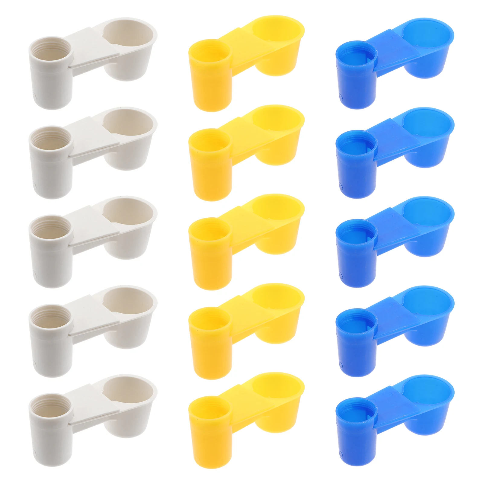 

15pcs Pigeon Drinking Fountain Environmental Plastic Clean Water Bird Cage Bowl Dispenser Durable Material Suitable Bottle