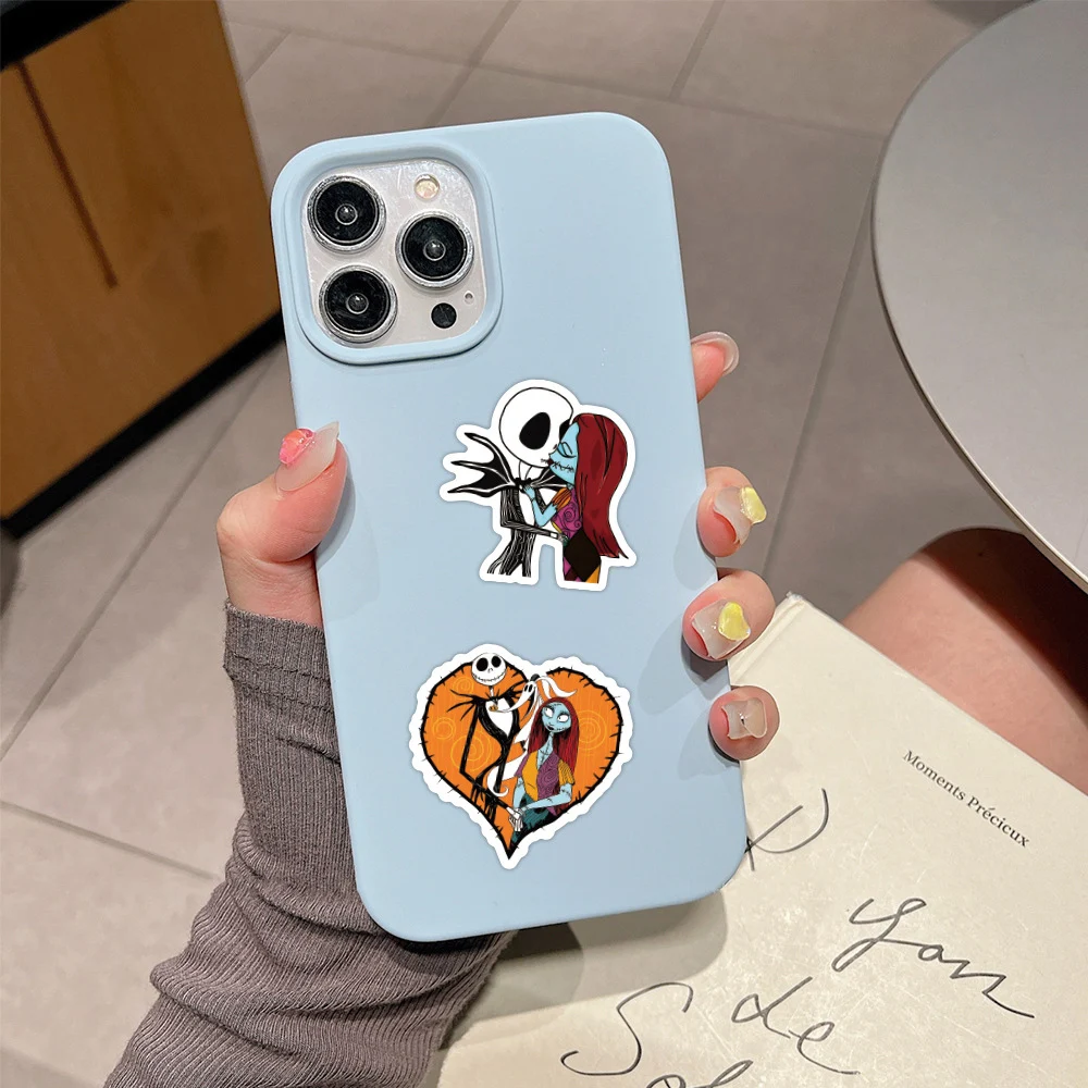 10/30/60pcs Disney The Nightmare Before Christmas Stickers Horror Halloween Cartoon Sticker Phone Luggage Diary Decals Kids Toy