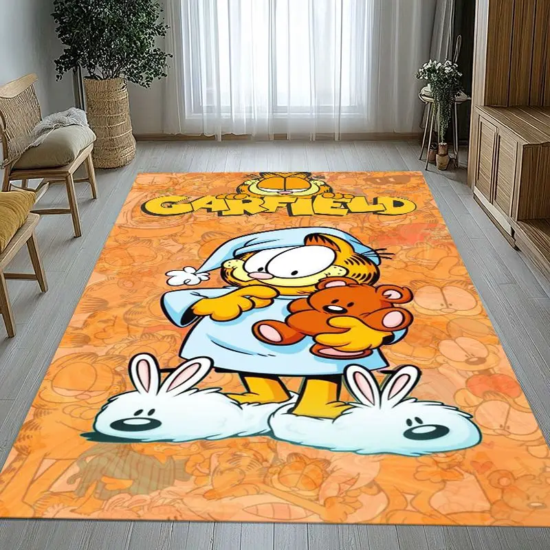 Funny Cartoon G-Garfield Soft Non-Slip Large Area Rug for Living Room,Bedroom Playroom Carpet Mat for Sofa,Home Decor Gift