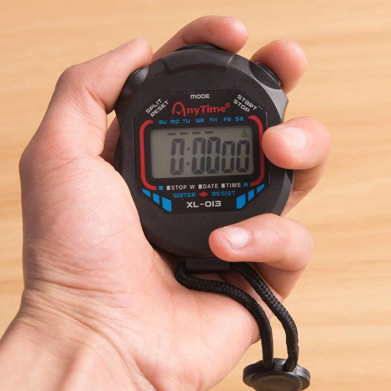 Chronometer Handheld Pocket Stopwatch Professional Digital Sport Stopwatch LCD Timer Stop Watch Timer Cronometro Outdoor Sports