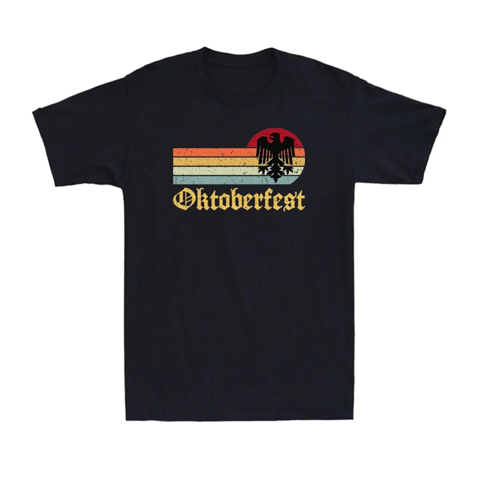 Oktoberfest Germany October Deutschland Crafts Beer Drinking Men's T Shirt vintage Washed Stylish Comfortable Breathable