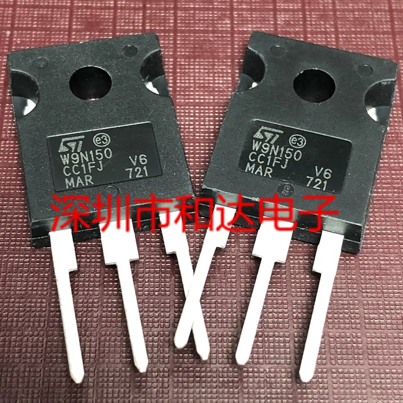 10PCS/Lot W9N150 STW9N150  TO-247 1500V 8A   Imported Original New And In Stock 100%Test