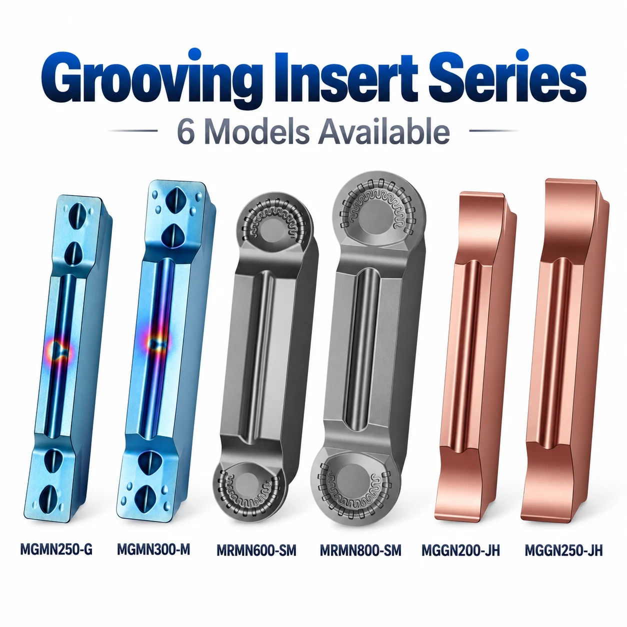 MGGN150-500 JH MRMN250-800 SM MGMN150-800 G M Grooving Parting Inserts for Stainless Steel Profiling HRC50 CNC Lathe Tools
