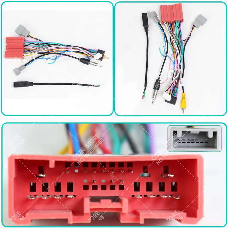 QSZN For Mazda CX-9 CX 9 2007 - 2008 2009 2015 Android Car Radio Canbus Box Decoder Wiring Harness Adapter Power Cable OD-MZD-09