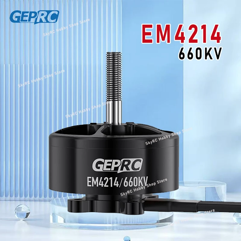 

GEPRC EM4214 660KV 80-100A 25.2V Motor - Black Brushless Fit 12-14 Inch Long-Range FPV RC Racing Parts