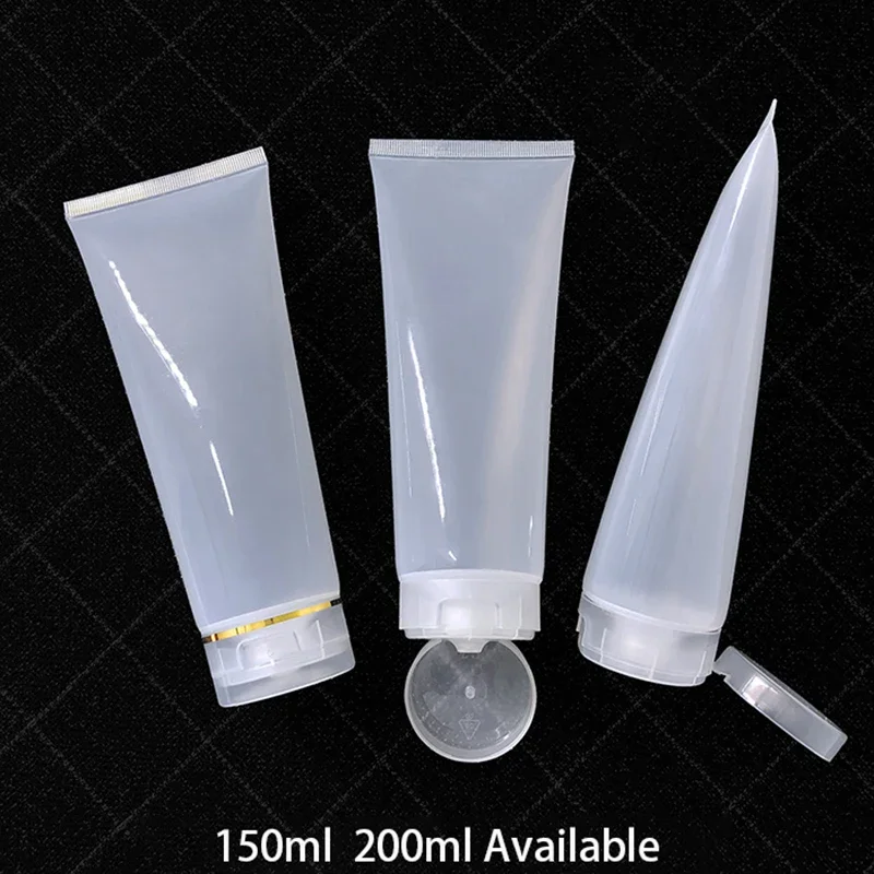 

150ml 200ml Empty Plastic Squeeze Bottle 150g 200g Soft Tube Cosmetic Cream Gel Lotion Travel Packaging Refillable Container
